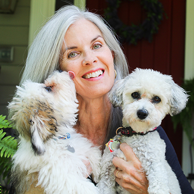 Birdie and Gus with Suzanne Supplee